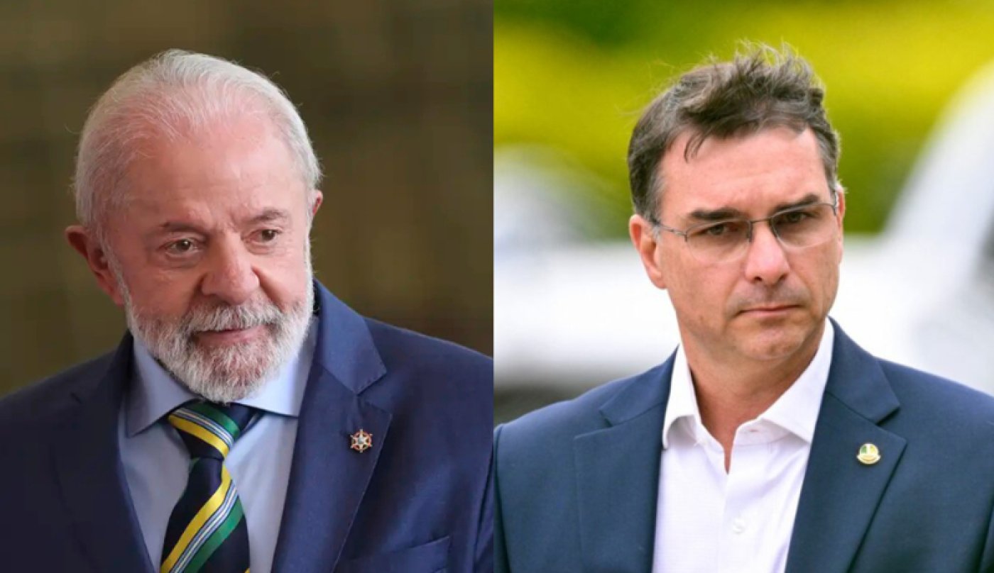 Pesquisa mostra Lula à frente, mas em empate técnico com Flávio Bolsonaro no segundo turno