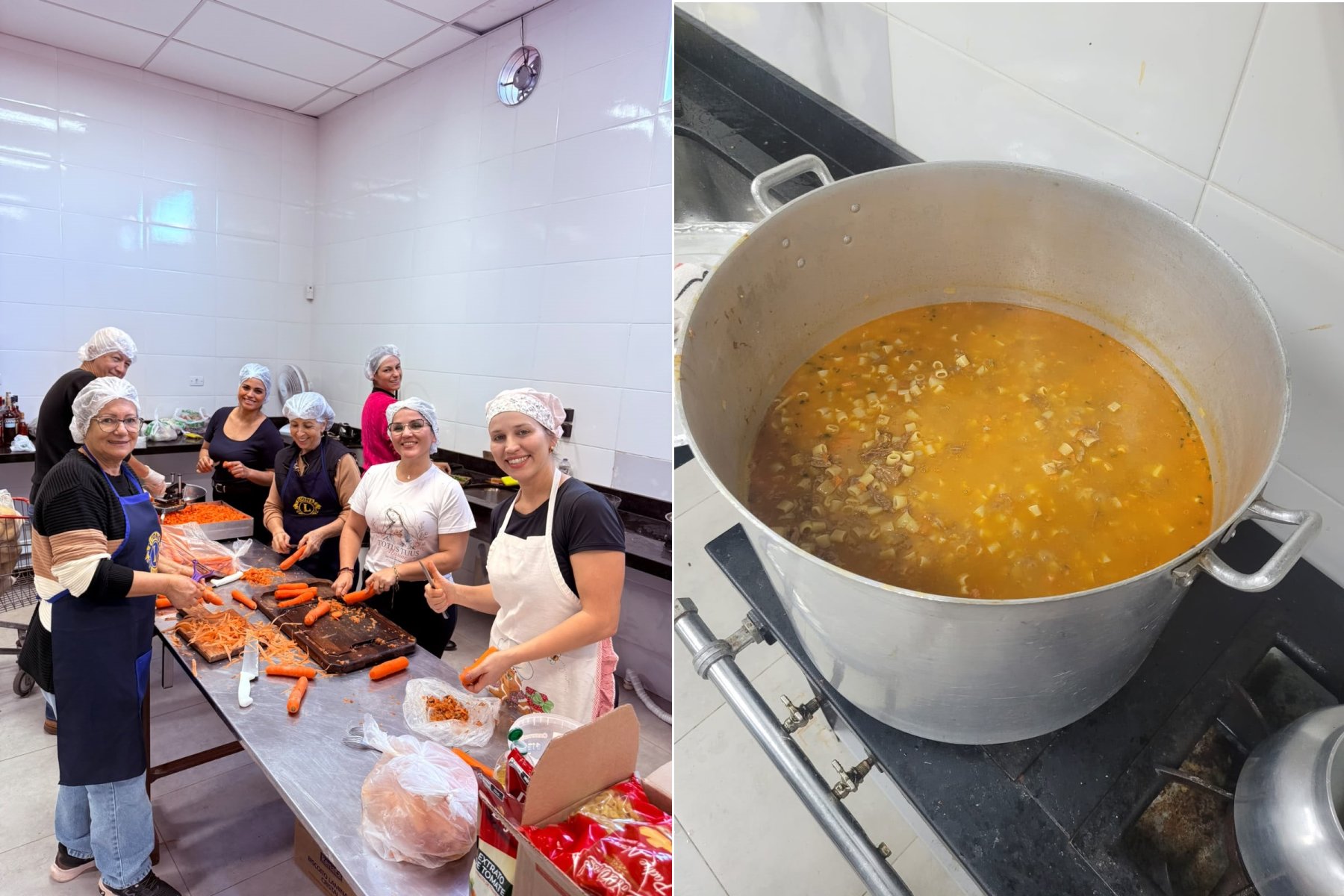Lions Clube de Naviraí distribui 200 marmitas de sopa para famílias em situação de vulnerabilidade